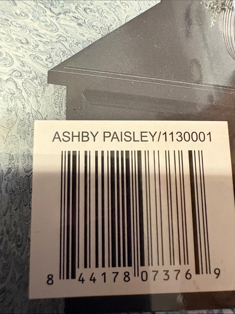 Charisma Queen Paisley Sheet Set in Blue and White